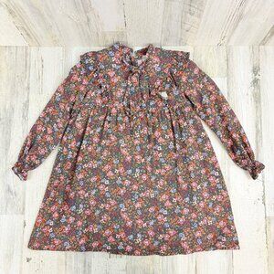 La Coqueta Girls Sz 8 Floral Long Sleeve Bow Dress